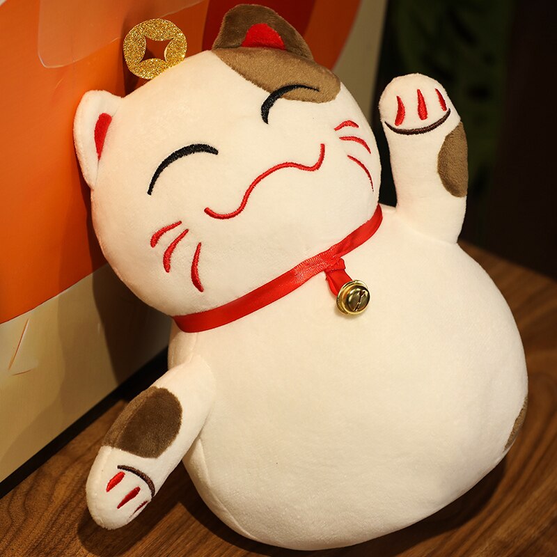 Happy Fortune Lucky Cats-Enchanted peach