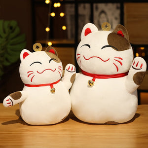 Happy Fortune Lucky Cats-Enchanted peach