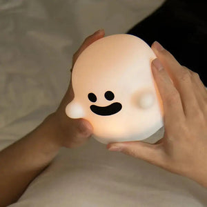 Happy Ghost LED Night Light-Enchanted peach