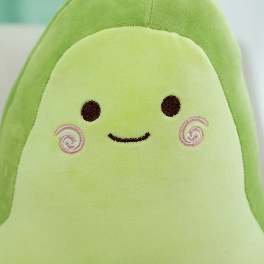 Happy Green Avocado Plushie-Enchanted peach