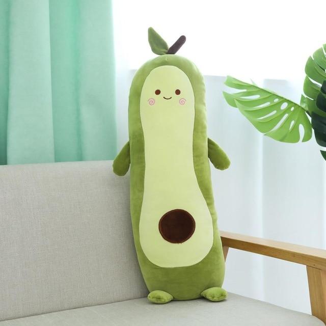 Happy Green Avocado Plushie-Enchanted peach