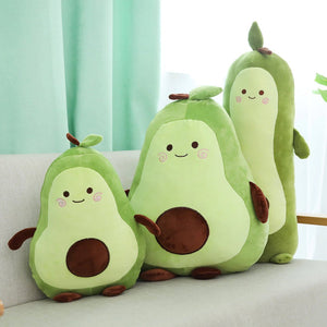 Happy Green Avocado Plushie-Enchanted peach