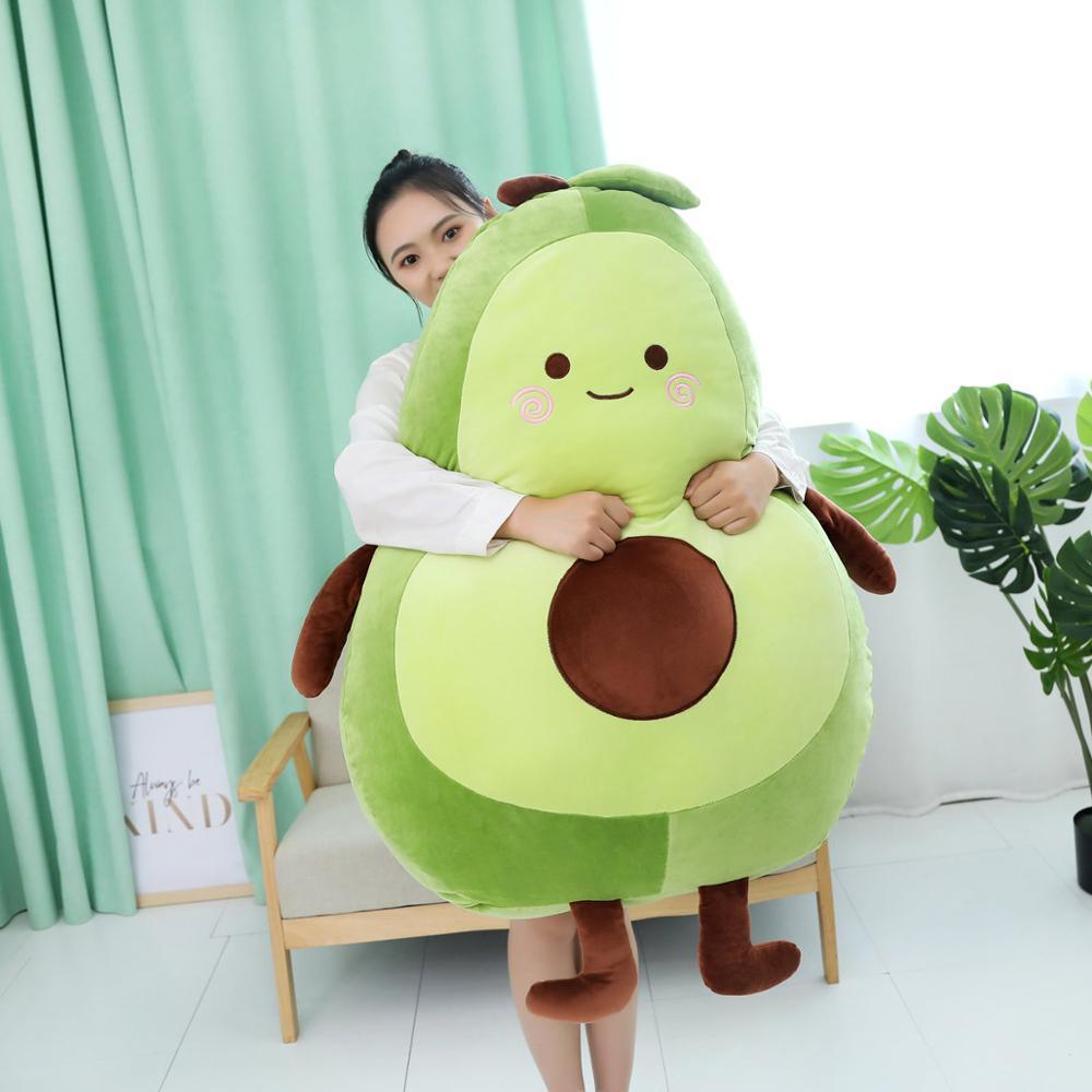 Happy Green Avocado Plushie-Enchanted peach