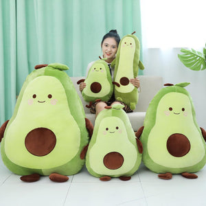 Happy Green Avocado Plushie-Enchanted peach