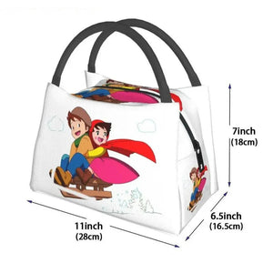 Heidi The Girl From The Alps Insulated Lunch Bags-Enchanted peach