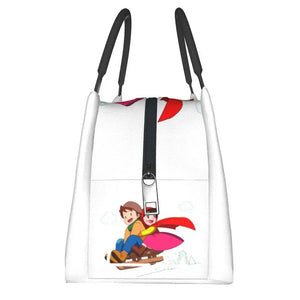 Heidi The Girl From The Alps Insulated Lunch Bags-Enchanted peach