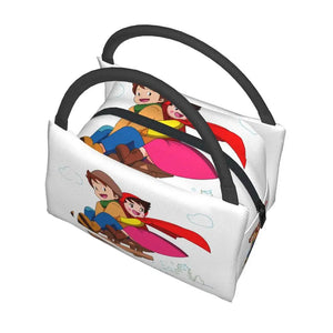 Heidi The Girl From The Alps Insulated Lunch Bags-Enchanted peach