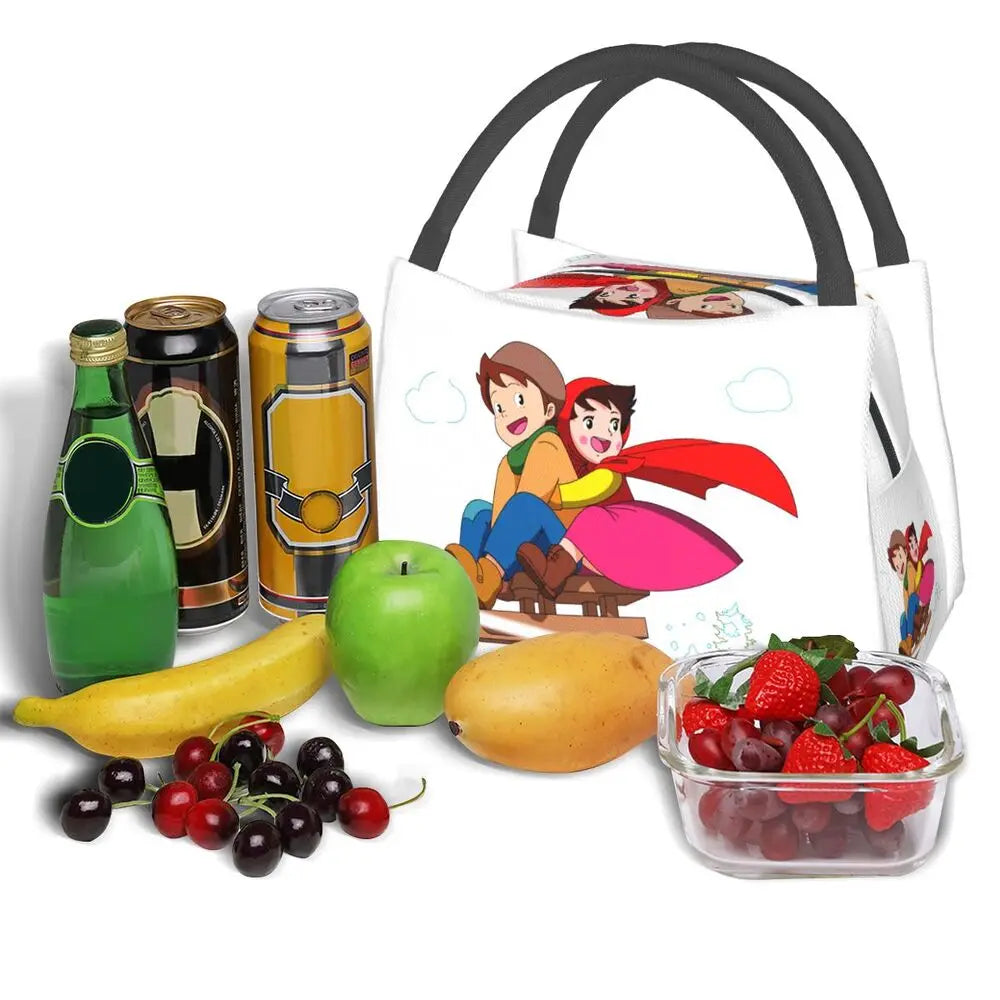 Heidi The Girl From The Alps Insulated Lunch Bags-Enchanted peach