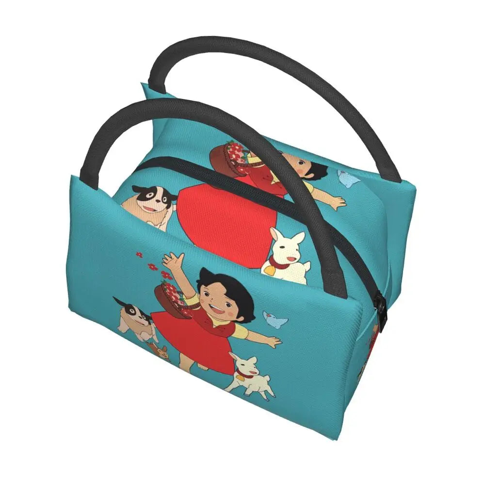 Heidi The Girl From The Alps Insulated Lunch Bags-Enchanted peach