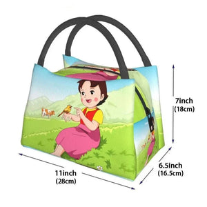 Heidi The Girl From The Alps Insulated Lunch Bags-Enchanted peach