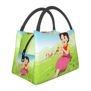 Heidi The Girl From The Alps Insulated Lunch Bags-Enchanted peach