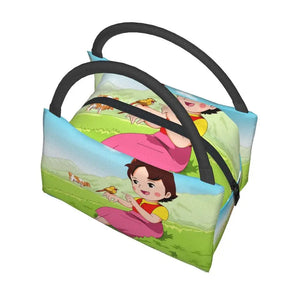 Heidi The Girl From The Alps Insulated Lunch Bags-Enchanted peach