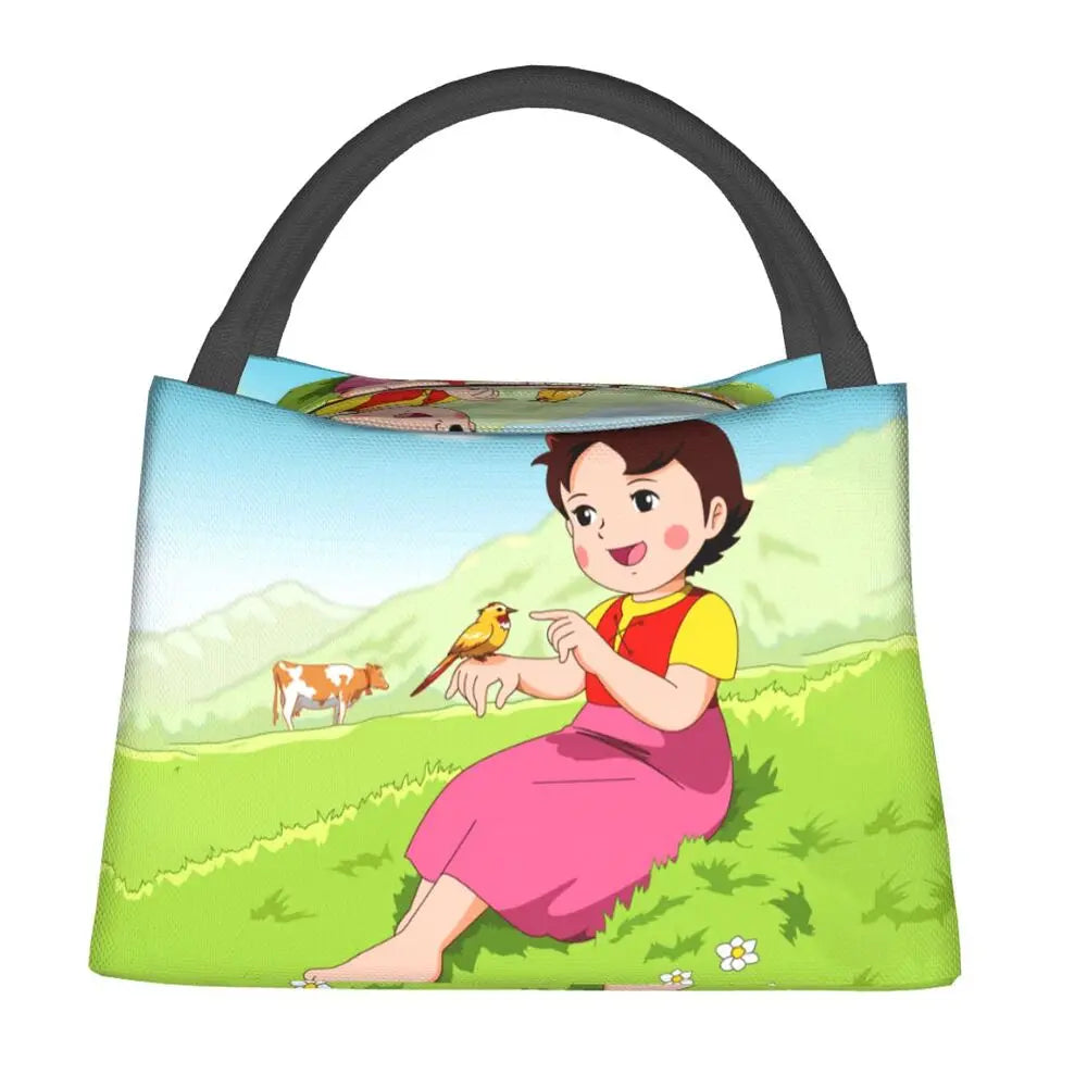 Heidi The Girl From The Alps Insulated Lunch Bags-Enchanted peach