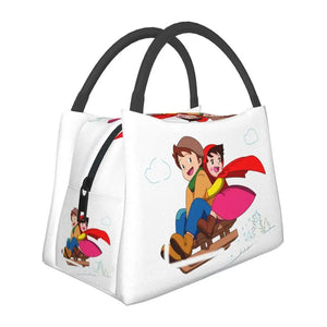 Heidi The Girl From The Alps Insulated Lunch Bags-Enchanted peach