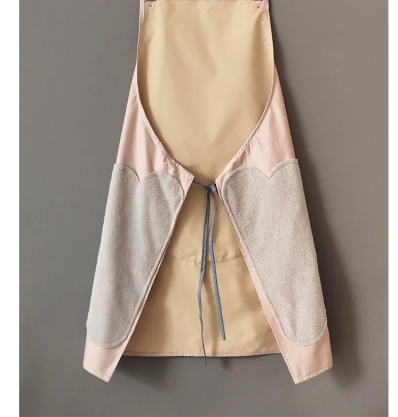 Hello Spring Rabbit Chef Apron-Enchanted peach