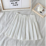 High Waist Cute Simple Pleated Short Light Skirt-Enchanted peach