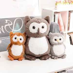 Hooting Owl Plushies-Enchanted peach