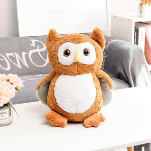 Hooting Owl Plushies-Enchanted peach