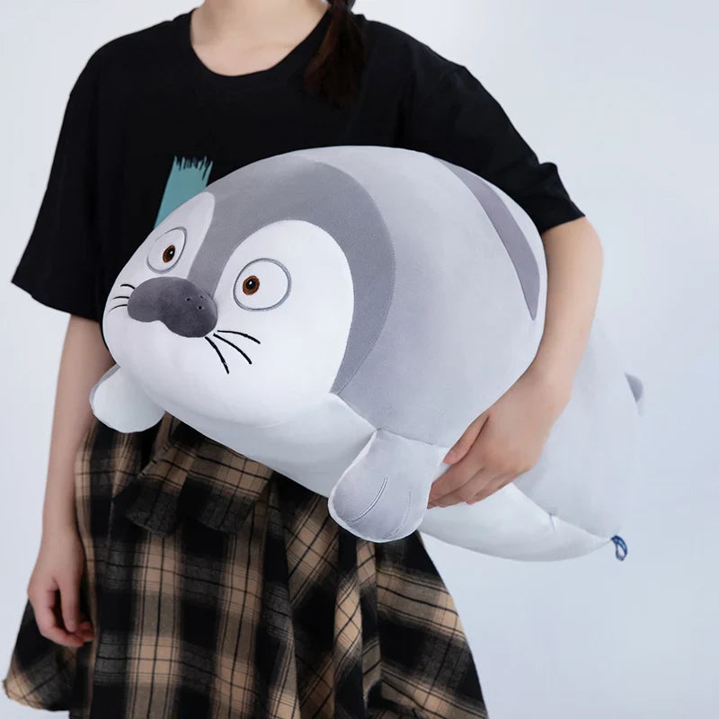 Huge Sleeping Buddies Seal Plushies-Enchanted peach