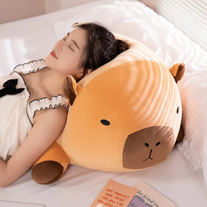 Huge Snuggly Capybara Plushie-Enchanted peach