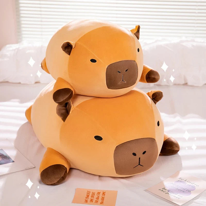 Huge Snuggly Capybara Plushie-Enchanted peach