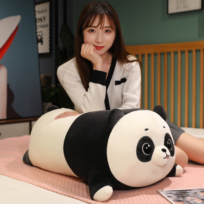 Huge Snuggly Panda Bear Plushie-Enchanted peach