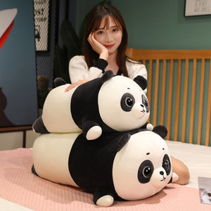 Huge Snuggly Panda Bear Plushie-Enchanted peach