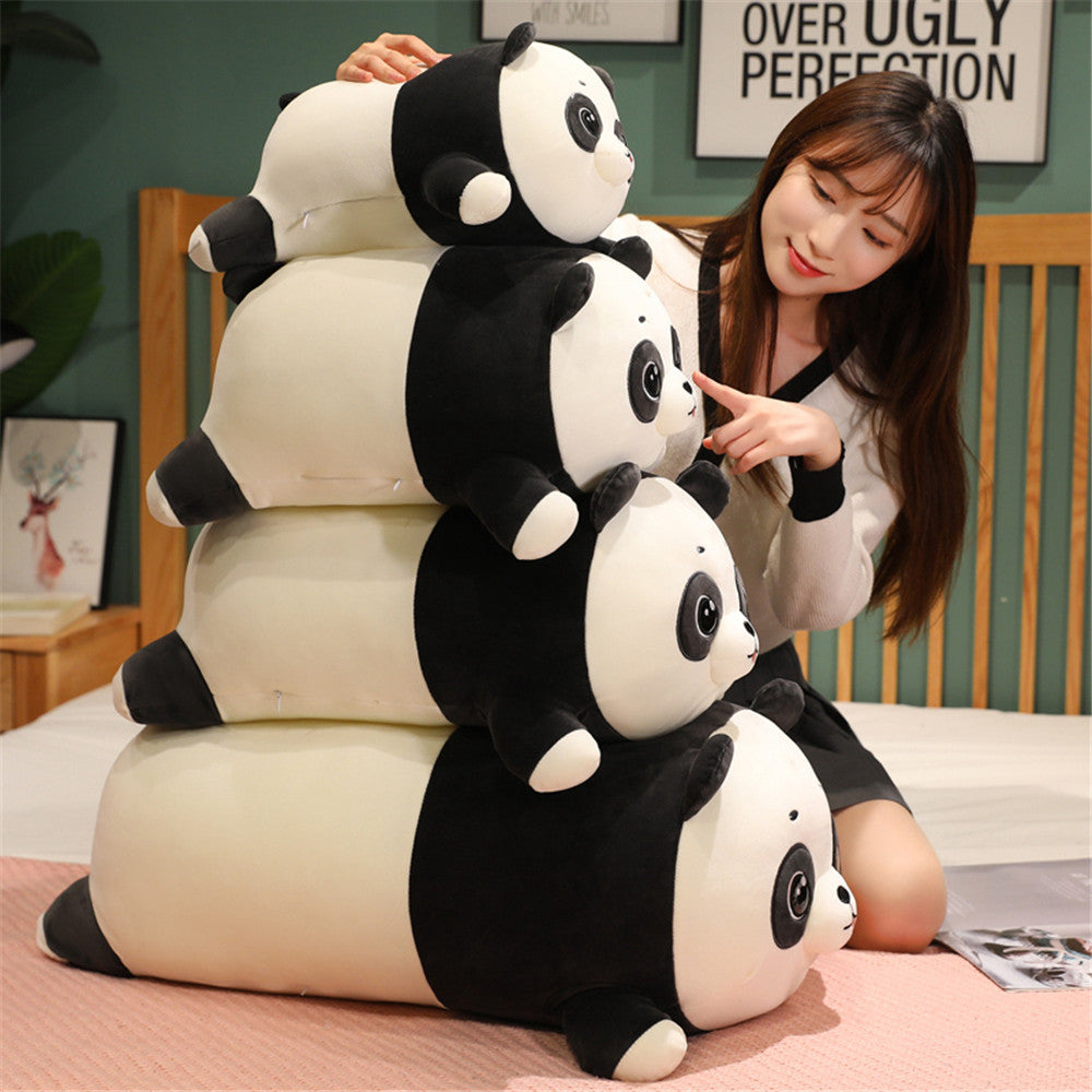 Huge Snuggly Panda Bear Plushie-Enchanted peach