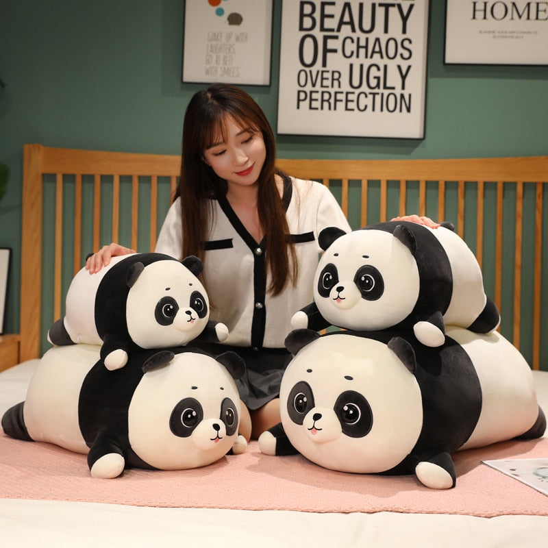 Huge Snuggly Panda Bear Plushie-Enchanted peach