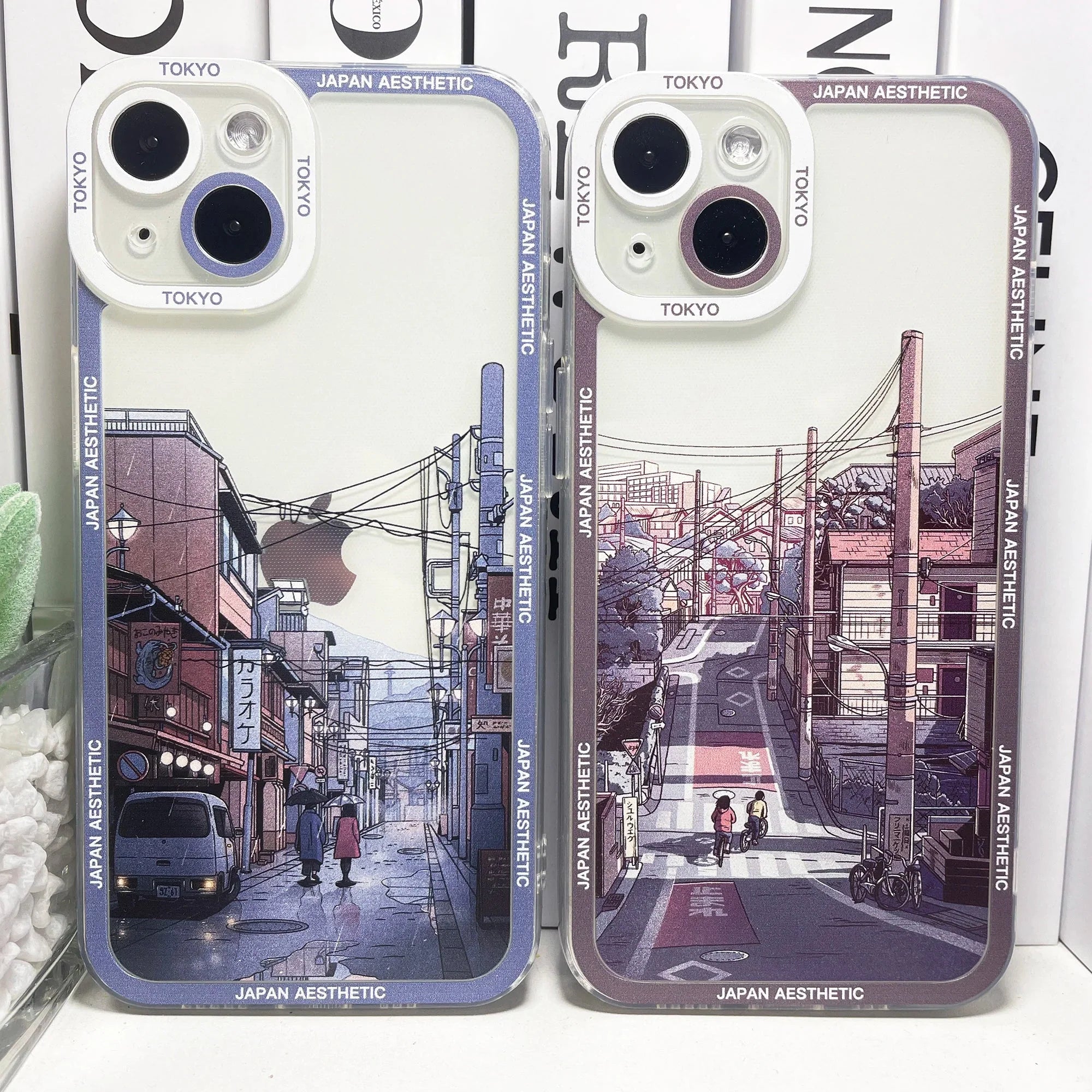 Japanese Aesthetic Streets of Kyoto iPhone Case-Enchanted peach