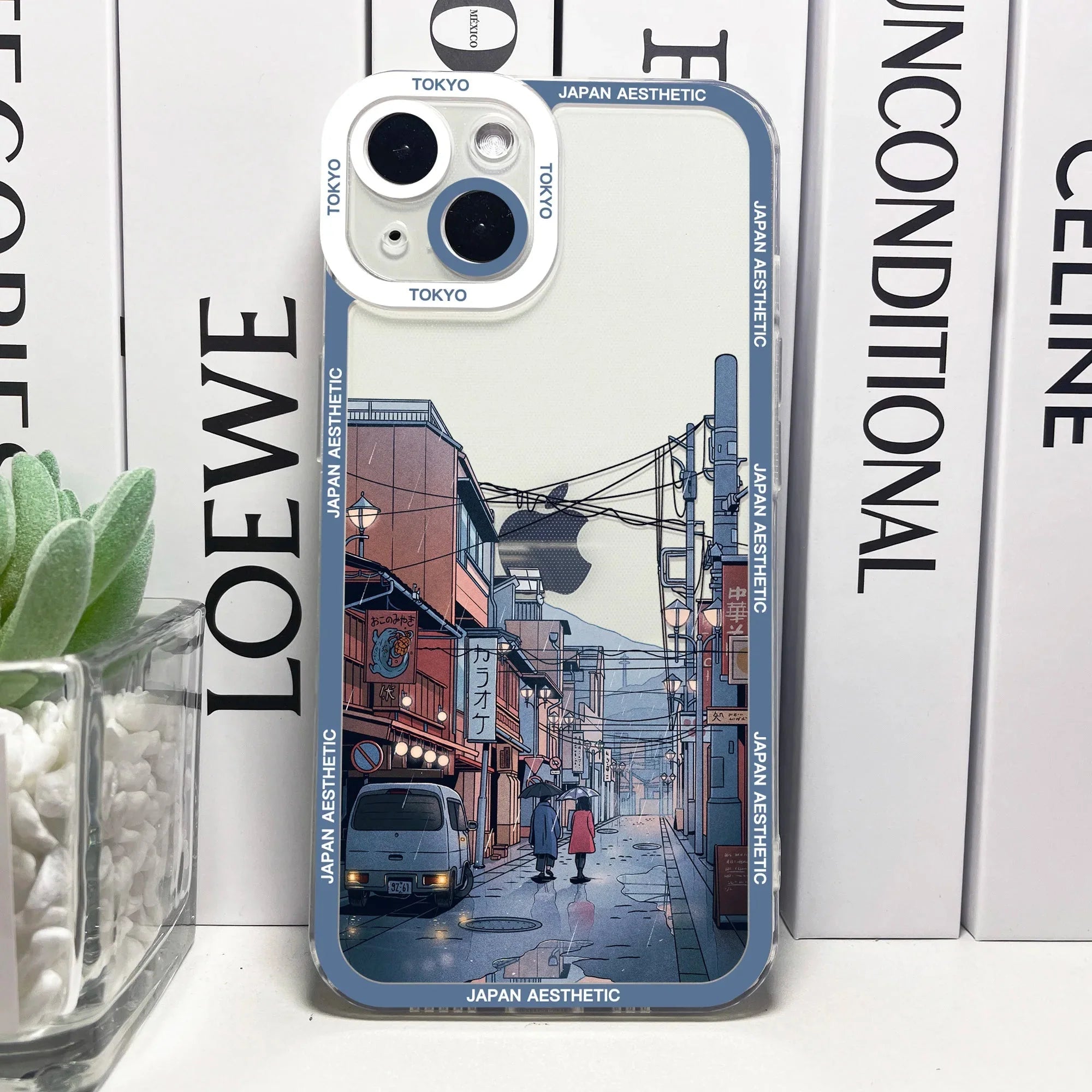 Japanese Aesthetic Streets of Kyoto iPhone Case-Enchanted peach