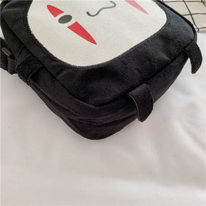 Japanese Anime No-Face Crossbody Small Bag-Enchanted peach