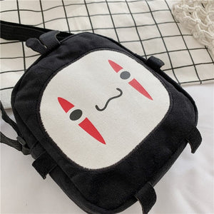 Japanese Anime No-Face Crossbody Small Bag-Enchanted peach