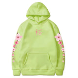 Japanese Cherry Sakura Hoodies Long Sleeve-Enchanted peach