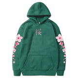 Japanese Cherry Sakura Hoodies Long Sleeve-Enchanted peach