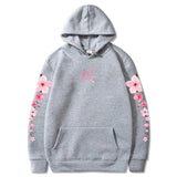 Japanese Cherry Sakura Hoodies Long Sleeve-Enchanted peach