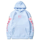 Japanese Cherry Sakura Hoodies Long Sleeve-Enchanted peach