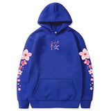 Japanese Cherry Sakura Hoodies Long Sleeve-Enchanted peach