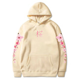 Japanese Cherry Sakura Hoodies Long Sleeve-Enchanted peach