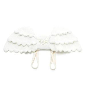 Japanese Cute Angel Wings Plush Mini Backpack-Enchanted peach