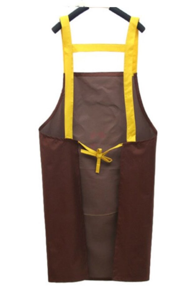 Japanese Cute Cherry and Avocado Print Shoulder Apron-Enchanted peach