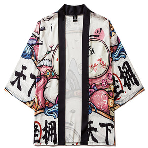 Japanese Dynamic Anime Kimono-Enchanted peach