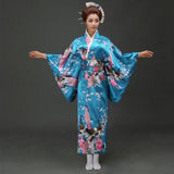 Japanese Floral Long Kimono-Enchanted peach