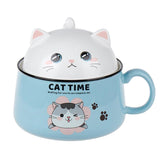 Japanese Kawaiies Instant Noodles Cat Bowl-Enchanted peach