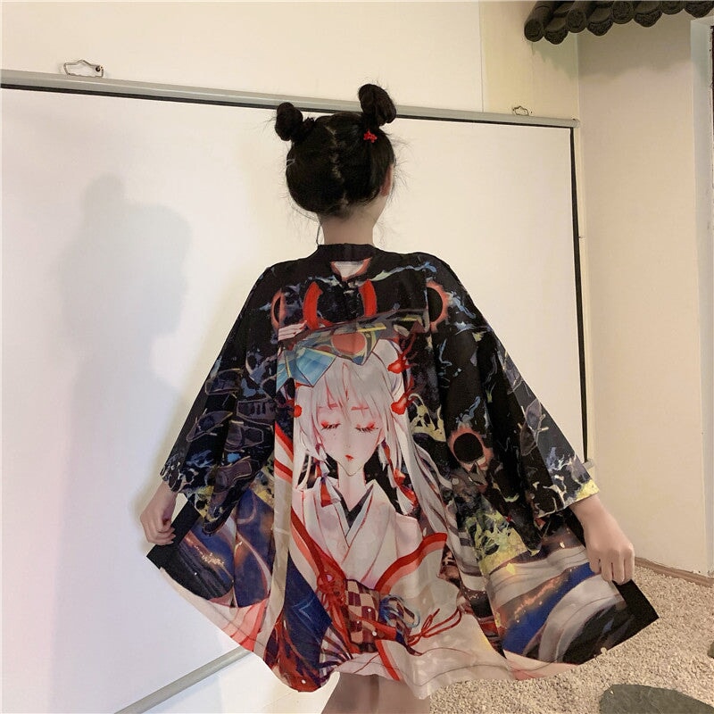 Japanese Kimono Samurai Princess Aime-Enchanted peach