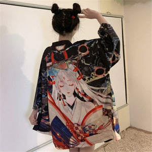 Japanese Kimono Samurai Princess Aime-Enchanted peach