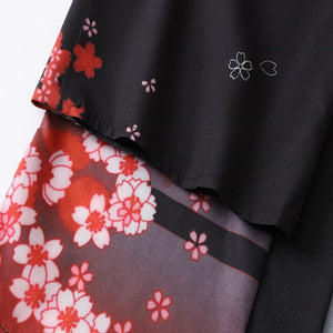 Japanese Moonlight Torii Fox Kimono-Enchanted peach