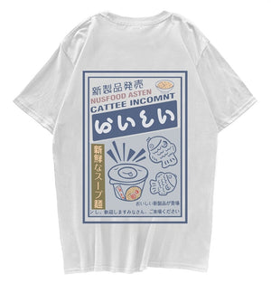 Japanese Ramen Fish Noodles Unisex Tee-Enchanted peach