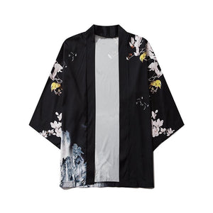 Japanese Sakura Cherry Blossom Kimono-Enchanted peach