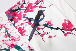 Japanese Sakura Cherry Blossom Kimono-Enchanted peach